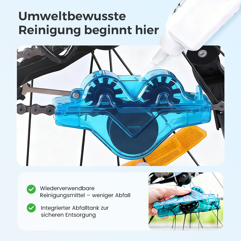 Fahrrad Kettenreiniger für Anhänger – Handfreie Reinigung für Mountainbike und Rennrad