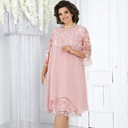 ⏳Begrenzte Zeit 50% Rabatt💥Pitzen-Midikleid für Damen in lockerer Passform