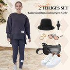 💜 LETZTER TAG DER AKTION – 50 % RABATT 💜Lässiges Sweatshirt-Leggings-Set für Frauen