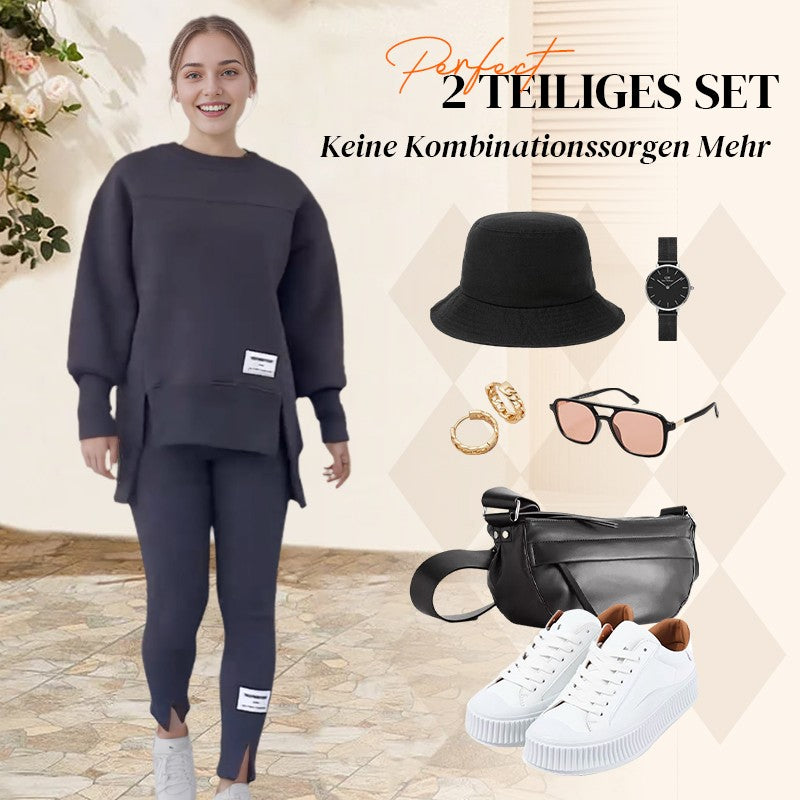 💜 LETZTER TAG DER AKTION – 50 % RABATT 💜Lässiges Sweatshirt-Leggings-Set für Frauen
