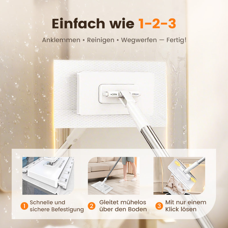 💥💥1+4 gratis!🧹🔥Staubmopp – praktisch, effektiv & wiederverwendbar