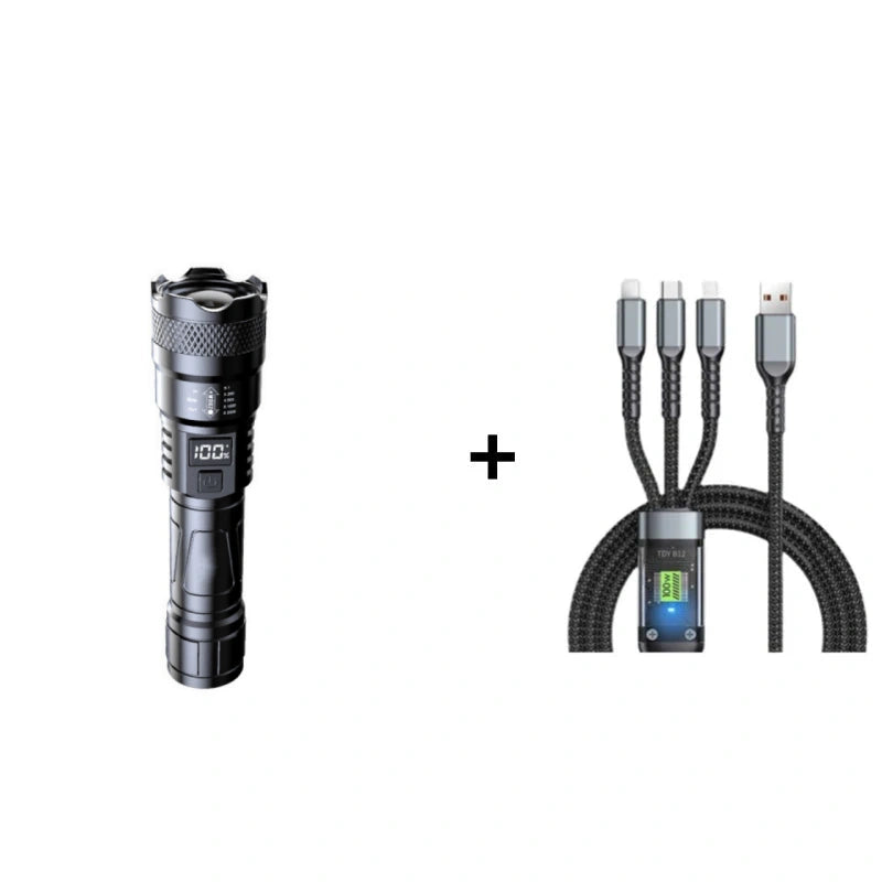🔦 50% Rabatt + KAUF 2, ERHALT 1 GRATIS! 💥 Superstarke Zoom-Taschenlampe – extrem hell & wasserdicht – perfekt für Outdoor & Notfall!