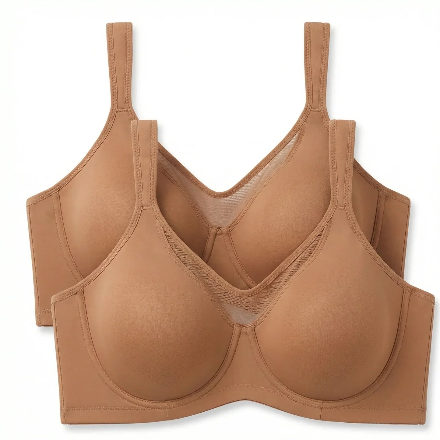 Damen eleganter transparenter Vollschalen-BH in großen Größen
