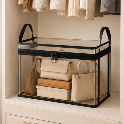⏳LETZTER TAG: 2 kaufen, 1 gratis!!💕HomeVault™🇩🇪 Transparente Aufbewahrungstasche – groß, staub- und feuchtigkeitsdicht, mit Griff✨Der ultimative All-in-One-Organizer für Kleidung, Spielzeug, Bücher, Kuscheltiere und einfach alles! 🧸📚👕🧦