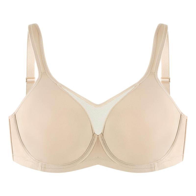 2-Piece Set💕 Jelly Wireless Womens Comfortable Wireless Bras Push Up Bralettes Seamless Tshirts Bras Deep V Everyday Bras