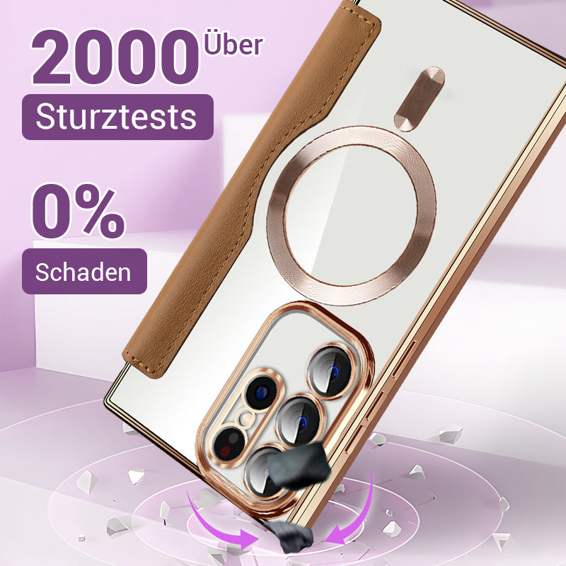[🔥Der niedrigste Preis von heute]Neue strukturierte Flip-Leder-Handyhülle für Samsung