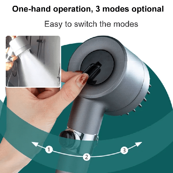 🚿Multifunktionales Hochdruck-Duschkopf-Set