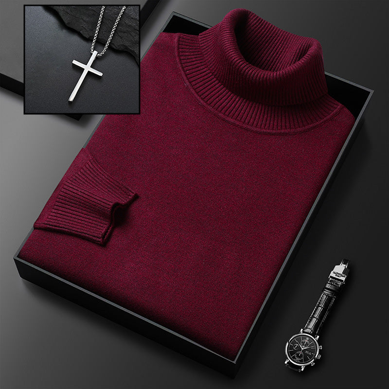 🔥🔥Kostenloser Versand✨ Premium Kaschmirpulli Herren Einfarbig - Weiches Wohlfühlgarn mit Moderner Passform für Business & Freizeit 👔🎯