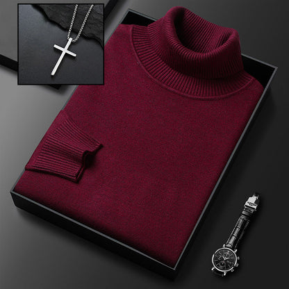 🔥🔥Kostenloser Versand✨ Premium Kaschmirpulli Herren Einfarbig - Weiches Wohlfühlgarn mit Moderner Passform für Business & Freizeit 👔🎯