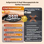 🔥2025 Heißer Verkauf🔥16-Antrieb 8-Kopf Massage Pistole Set