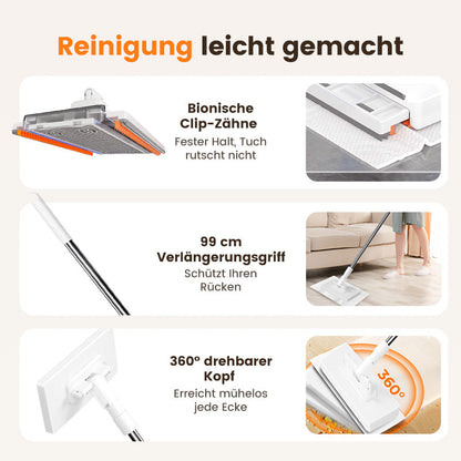💥💥1+4 gratis!🧹🔥Staubmopp – praktisch, effektiv & wiederverwendbar