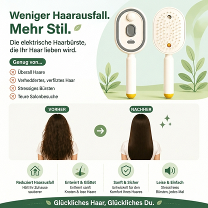 Elektrische Sprüh- & Massage-Haarbürste