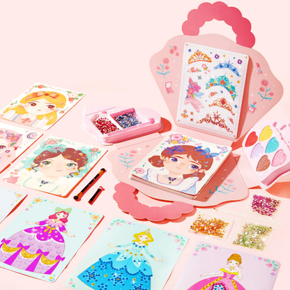 🔥Sonderangebot 50% Rabatt💝3-in-1-Spielset zum Ankleiden und Schminken einer Prinzessin💅