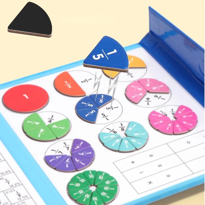 🧩 60% RABATT! 🎨 Magnetisches Bruchbuch-Puzzle für Kinder – Lehrreich, Sicher & Förderung der Feinmotorik ✨