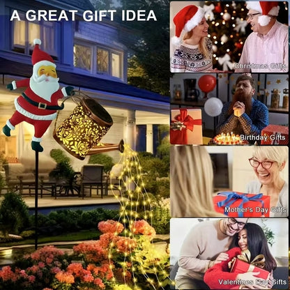 🎅🎅 Solare Santa-Gießkanne-Laterne