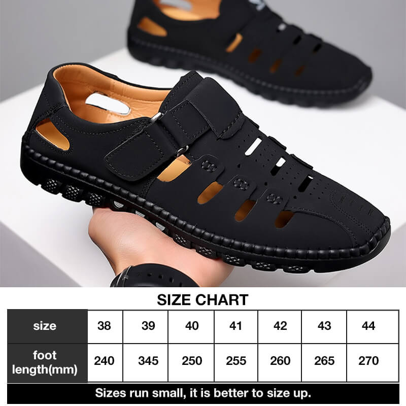 Sandalias de cuero PU de moda con agujeros