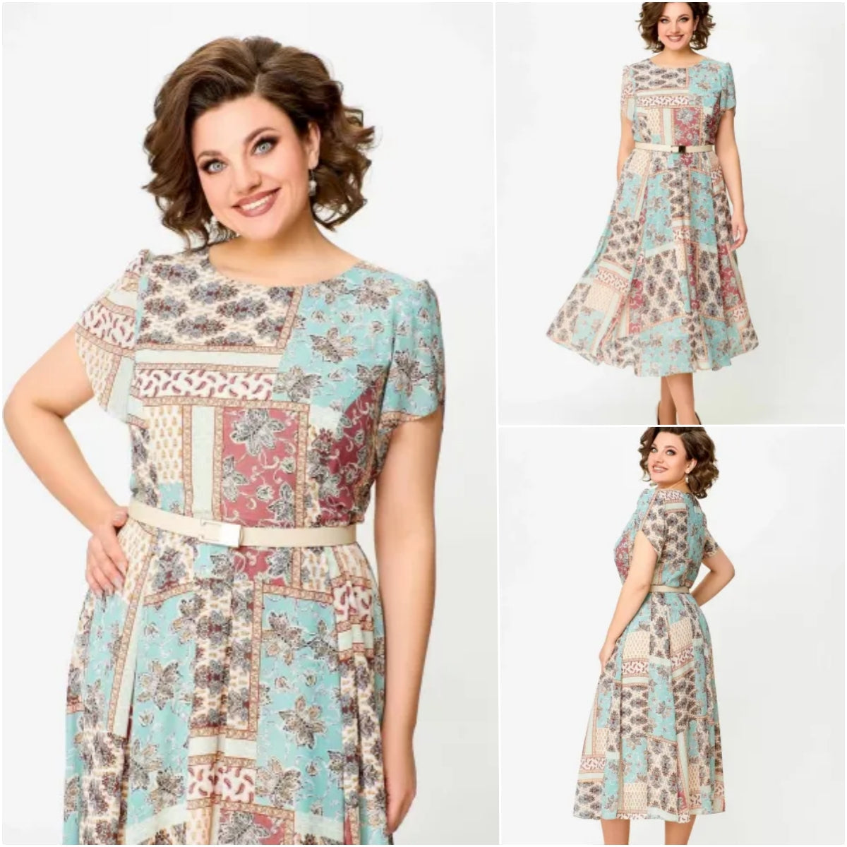 🔥 ¡NUEVO 2025! ¡Exclusivamente en cantidades limitadas! ✨ Vestido patchwork – cómodo y elegante
