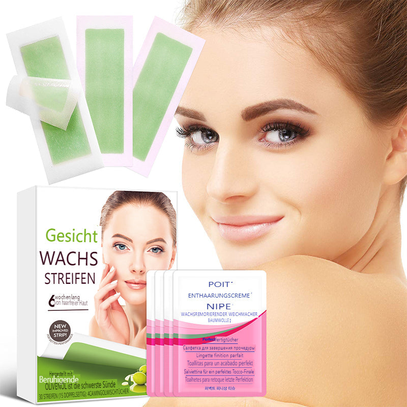 👉Glatt wie Seide, stark wie Wachs – 28 Tage ohne🔥  Rasieren50% RABATT🔥  auf 90er Pack Wachsstreifen zur Haarentfernung – Jetzt glatte Haut genießen!