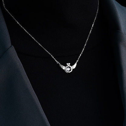 💖 50% Rabatt Geschenkangebot zum Muttertag💖Engelsflügel Strass Halskette