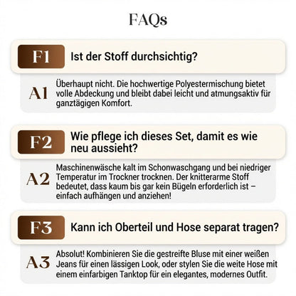 Gestreiftes Shirt & weite Hose im Set – bequem & stilvoll für den Alltag