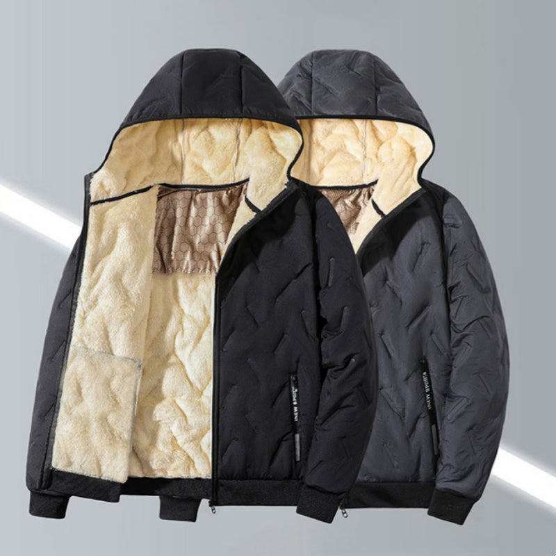 🎁Begrüßen Sie Weihnachten mit 50 % Rabatt💥Herren Winter warmer Reißverschluss-Kapuzenmantel