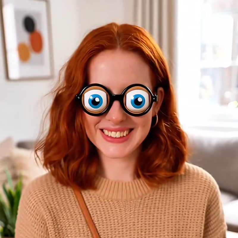 ✨ LETZTER TAG – KAUF 1, ERHALTE 1 GRATIS💜Zwinker-Brille mit Kinn-Mechanismus – Der ultimative Party-Spaß & Scherzgeschenk! ✨