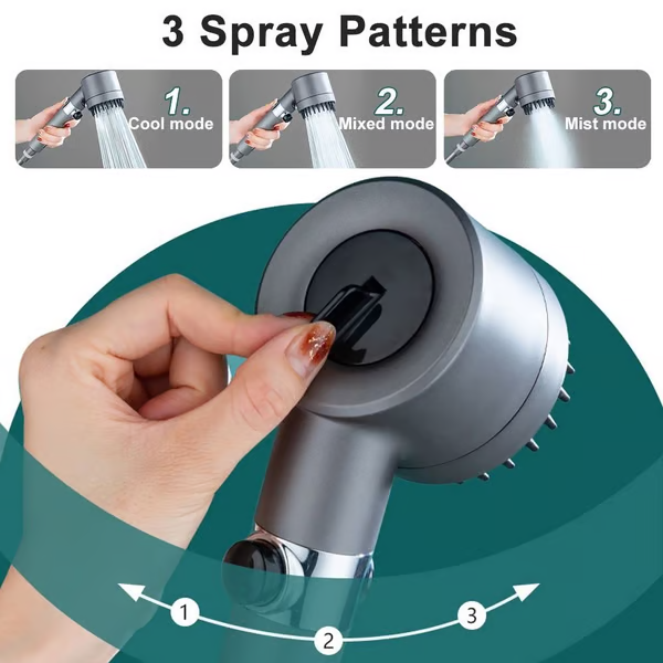 🚿Multifunktionales Hochdruck-Duschkopf-Set