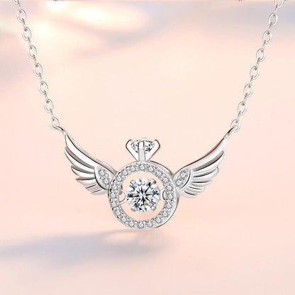 💖 50% Rabatt Geschenkangebot zum Muttertag💖Engelsflügel Strass Halskette