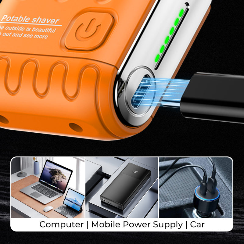 🔥2026 New Arrivals: 50% OFF for a Limited Time!🔥Mini Electric Rotary Dual Ring Pocket Shaver