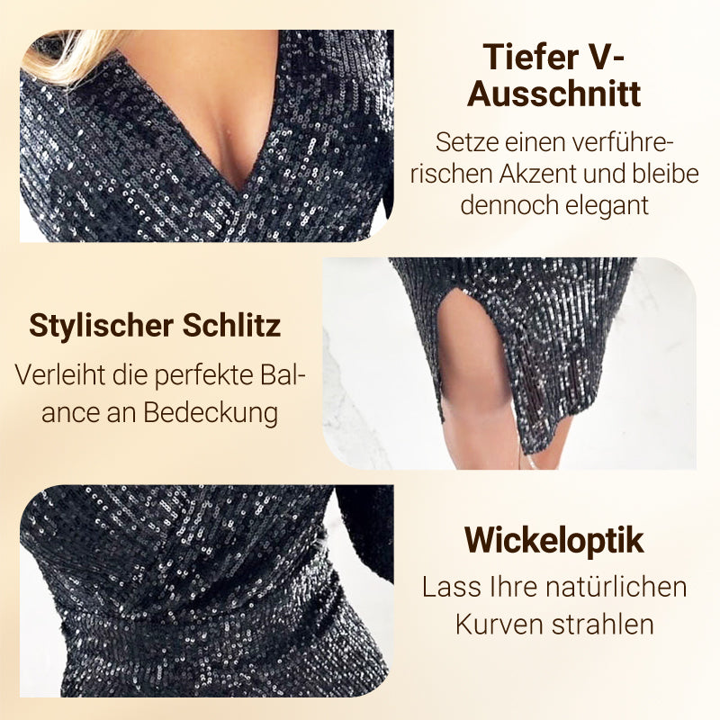 🎅Weihnachtsverkauf 59% Rabatt🎄Sexy Paillettenkleid im Bodycon-Stil✨