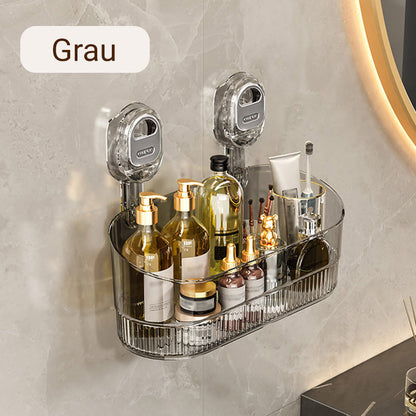 🔥LETZTER TAG – KAUF 1, ERHALTE 1 GRATIS 🔥Aufbewahrungsregal mit Saugnapf und Abflussloch