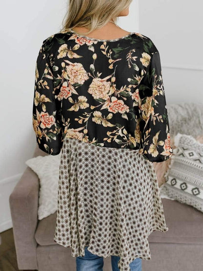 🌸Damen-Kimonos mit Blumenmuster, Rüschenärmeln und Bindegürtel – luftige Boho-Cardigans im lockeren Schnitt