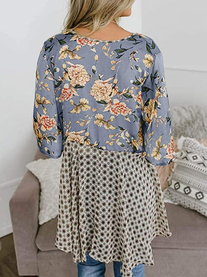 🌸Damen-Kimonos mit Blumenmuster, Rüschenärmeln und Bindegürtel – luftige Boho-Cardigans im lockeren Schnitt