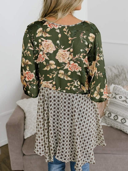 🌸Damen-Kimonos mit Blumenmuster, Rüschenärmeln und Bindegürtel – luftige Boho-Cardigans im lockeren Schnitt
