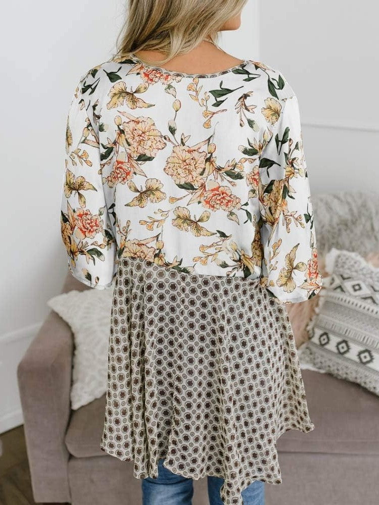 🌸Damen-Kimonos mit Blumenmuster, Rüschenärmeln und Bindegürtel – luftige Boho-Cardigans im lockeren Schnitt