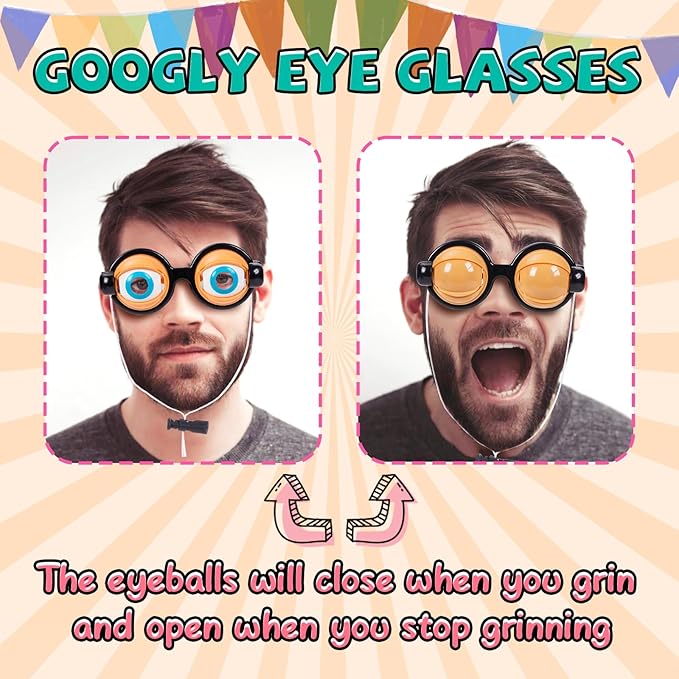 ✨ LETZTER TAG – KAUF 1, ERHALTE 1 GRATIS💜Zwinker-Brille mit Kinn-Mechanismus – Der ultimative Party-Spaß & Scherzgeschenk! ✨