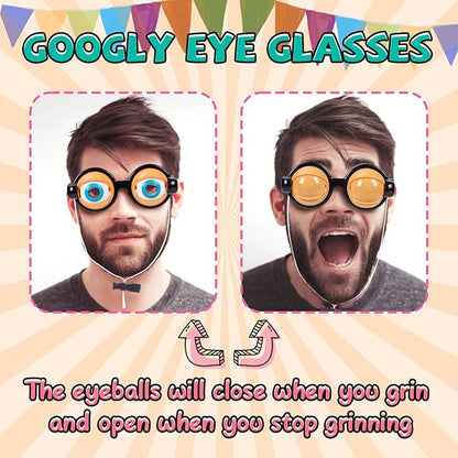 ✨ LETZTER TAG – KAUF 1, ERHALTE 1 GRATIS💜Zwinker-Brille mit Kinn-Mechanismus – Der ultimative Party-Spaß & Scherzgeschenk! ✨