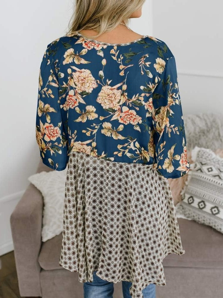 🌸Damen-Kimonos mit Blumenmuster, Rüschenärmeln und Bindegürtel – luftige Boho-Cardigans im lockeren Schnitt