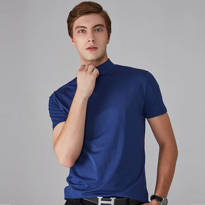 🔈🔈2026 Heißer Verkauf - 60% RABATT🎁Hochgeschlossenes Slim-Fit-T-Shirt für Herren