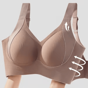 🎁 1 Kaufen, 1 Gratis 💕 Damen Rippenstrick Push-Up Verstellbarer Drahtloser BH