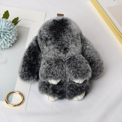 🎄💕Heißer Weihnachtsverkauf🎁Handgemachte weiche Hasen-PomPom-Anhänger🐰