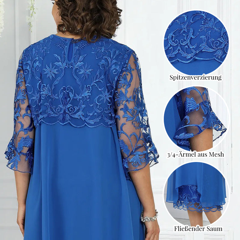 ⏳Begrenzte Zeit 50% Rabatt💥Pitzen-Midikleid für Damen in lockerer Passform