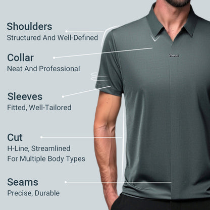 🎁Hot Sale 46% OFF⏳Men's Casual Revers Atmungsaktiv Knitterfrei T-shirt