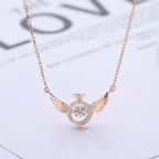 💖 50% Rabatt Geschenkangebot zum Muttertag💖Engelsflügel Strass Halskette