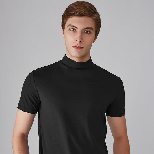 🔈🔈2026 Heißer Verkauf - 60% RABATT🎁Hochgeschlossenes Slim-Fit-T-Shirt für Herren