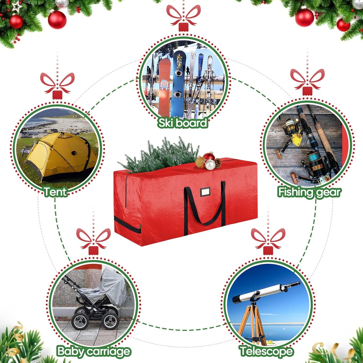 🎅Weihnachtsverkauf 50 % Rabatt🌟Weihnachtsbaum-Aufbewahrungstasche, strapazierfähig und wasserdicht 🎄
