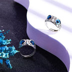 💕 Valentinstags-Special - 50% Rabatt 💕Ideales Geschenk - Eulenring im Vintage-Stil