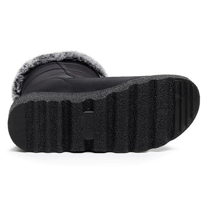 🎄🎁Regalo ideal: botas de nieve antideslizantes de peluche de conejo para mujer.