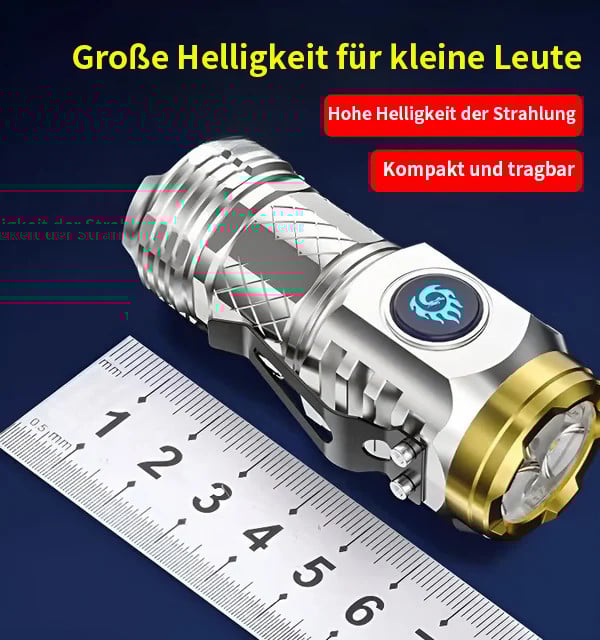 🔥Letzter Tag 49% RABATT - Deutsches dreiäugiges Monster Mini Flash Super Power Taschenlampe