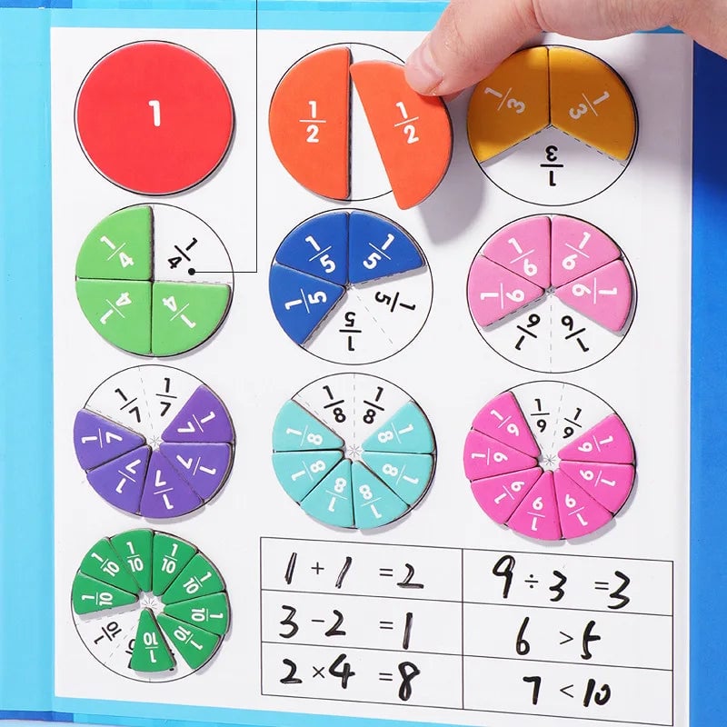 🧩 60% RABATT! 🎨 Magnetisches Bruchbuch-Puzzle für Kinder – Lehrreich, Sicher & Förderung der Feinmotorik ✨